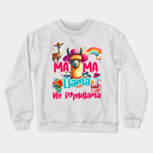 NO PROB-LLAMA  Design Vintage Llama Funny Crewneck Sweatshirt